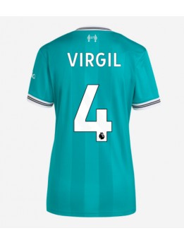 Zenske Futbalové oblečenie Liverpool Virgil van Dijk #4 2025-26 Krátky Rukáv - Tretina